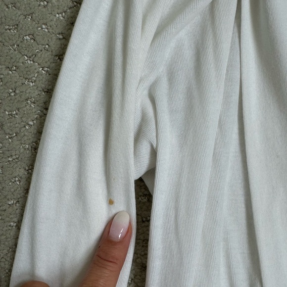 Theory White Draper Cardigan top medium - Picture 9 of 9